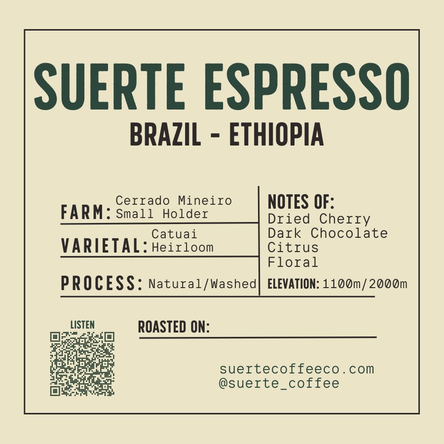 Suerte Espresso Suerte Coffee 